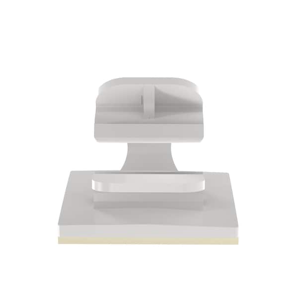 Cable Clip, Nylon 6/6, 1 in Bundle Dia., Natural, 2.21 in L, 100 PK